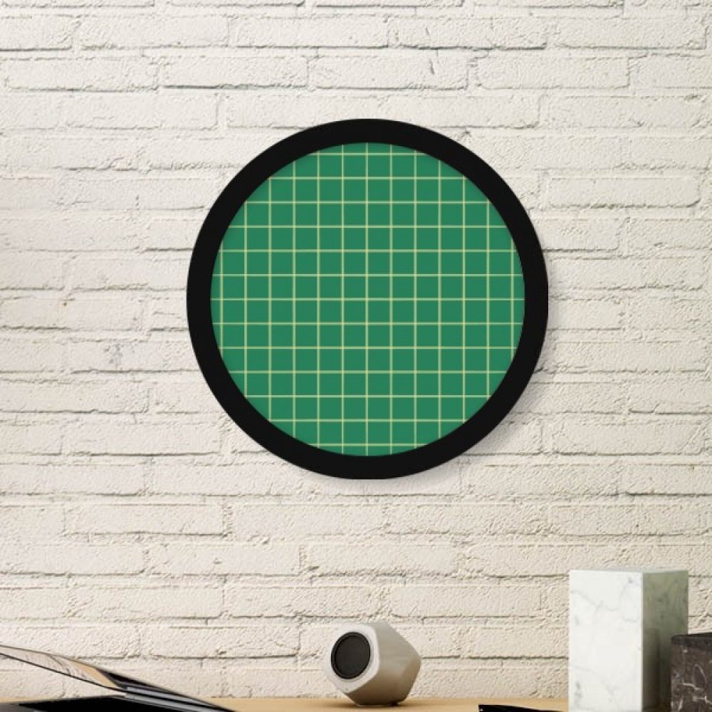 Cadre photo rond en bois pour décoration murale de salon motif artistique contemporain