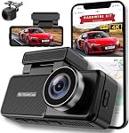 Dash Cam Front and Rear, 4K+1080P Dual Camera for Cars - With Hardwire Kit 24H Parking Mode - 3.2” IPS Screen - Built-in WiFi GPS & App Control - Night Vision - G-Sensor - Loop Recording by IRON SIGHT