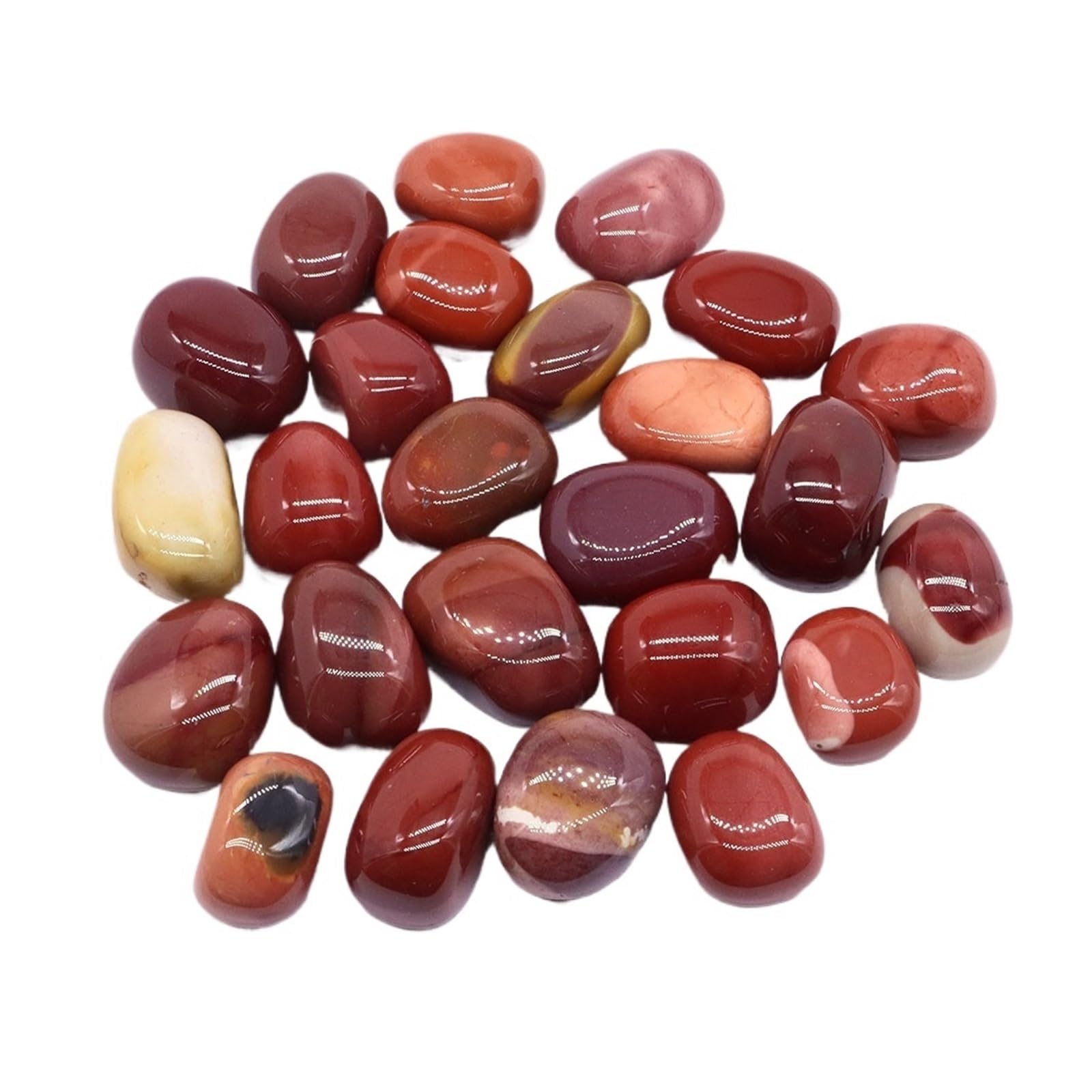 Ghiaia per Acquari Esemplare di Ghiaia Agata Nera Rossa corniola, Pietra lucidata Quadrata, Reiki for Acquario, Decorazione for la casa(Color 21,200g)