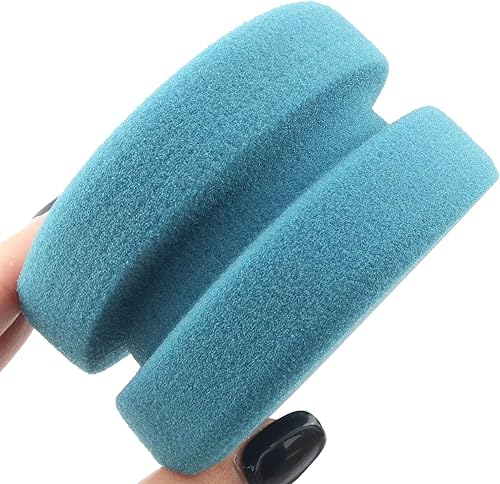 Miniatura 3 de Esponja de pintura de doble cara, esponja redonda redonda para pintura, manualidades, cocina, encerado de automóvil, 2 unidades, azul x 2 + azul