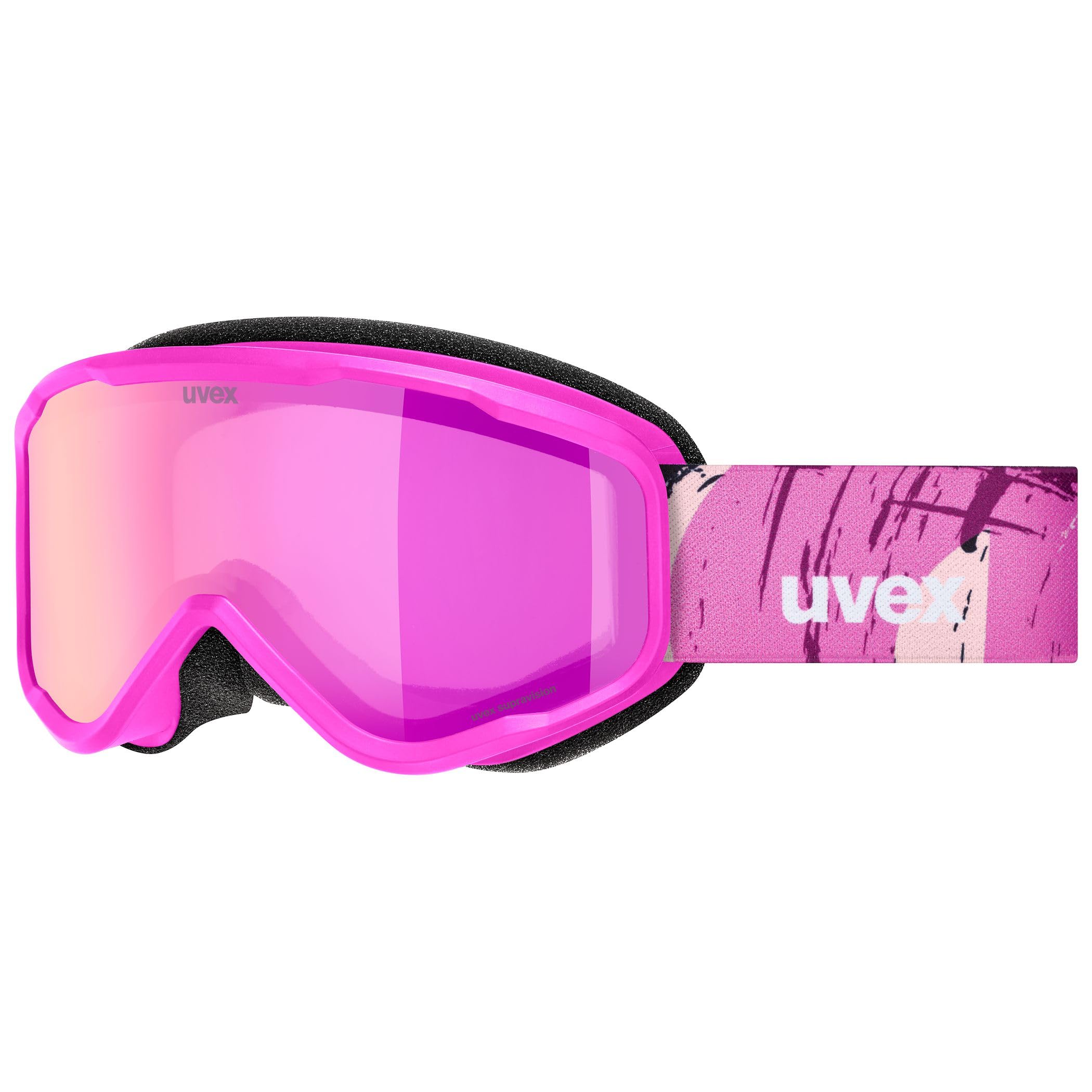 Uvex Unisex-Kids, speedy nova FM ski goggles, pink matt/mirror pink, one size