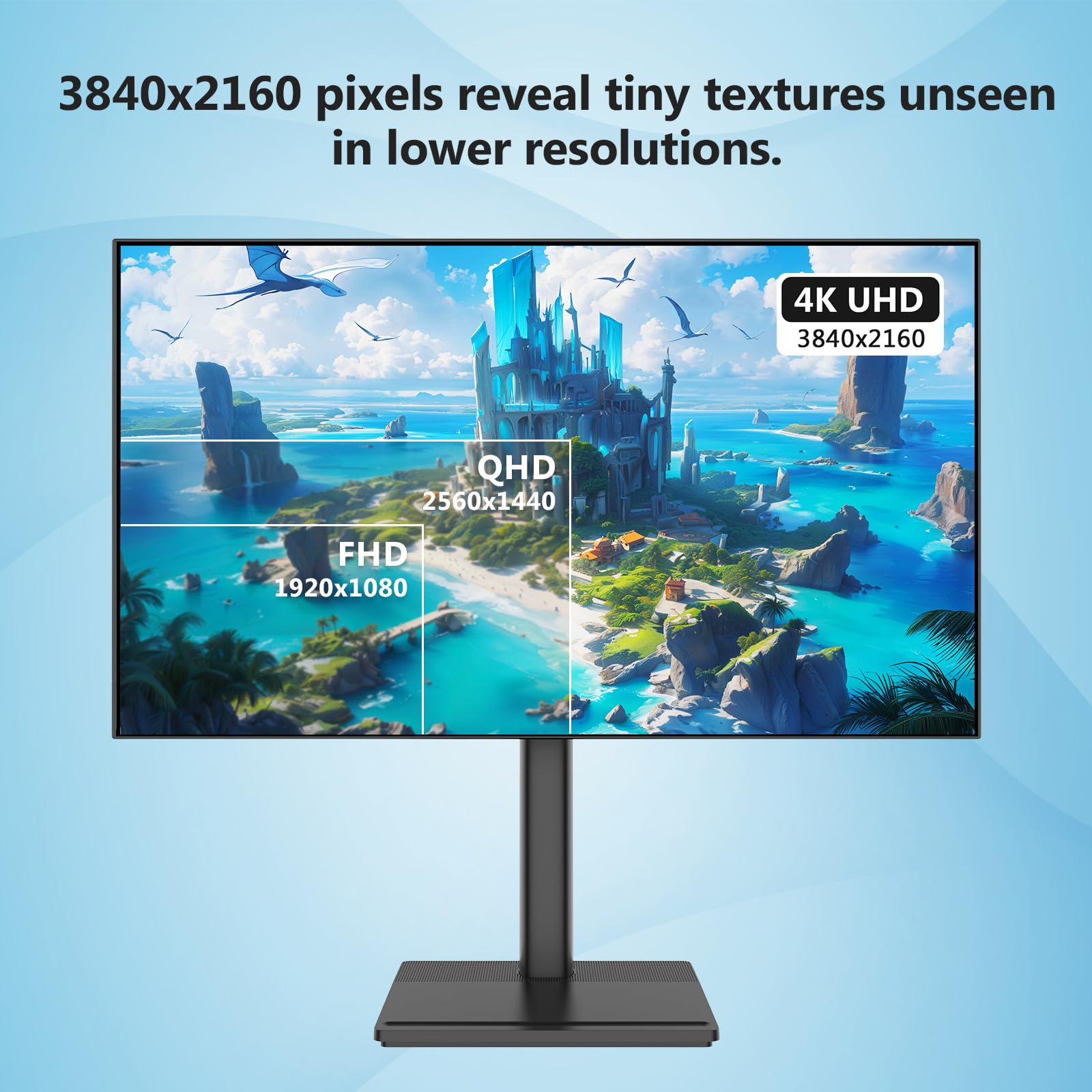 Z-Edge AGEX Monitor 4K 27 Pulgadas UHD IPS 3840 x 2160, Brillo de 400 CD/m², 100% sRGB, FreeSync, DP y HDMI, Altura Austable, Inclinable, Giratorio y Pivotante, Negro | 400 cd/m², 100% sRGB, 1.07B Colors, 178° View Angle, 2xHDMI & 2xDP, altura ajustable,