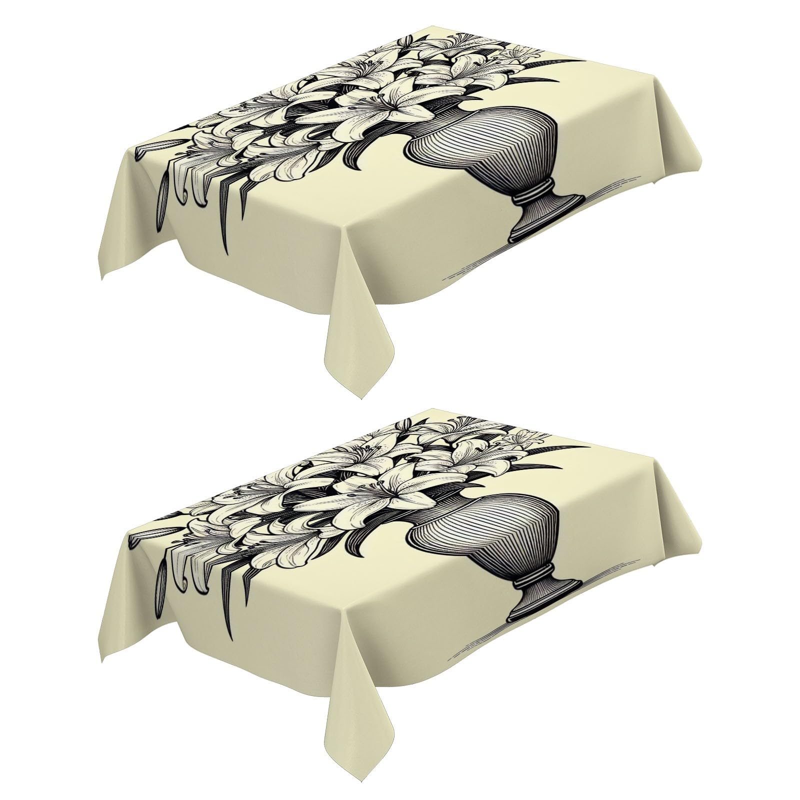 Nappe anti tache rectangulaire et carrée PICUAL 3D imperméable lavable table