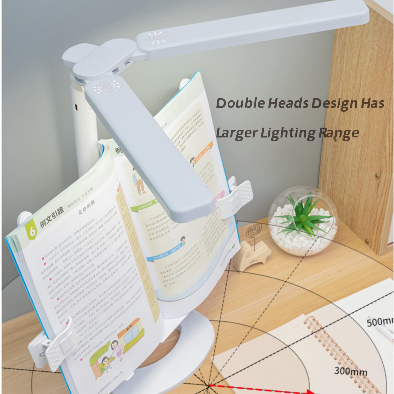 Amazon.co.jp: WAZSY ブックスタンド ライト付き 調べて健康的に読む