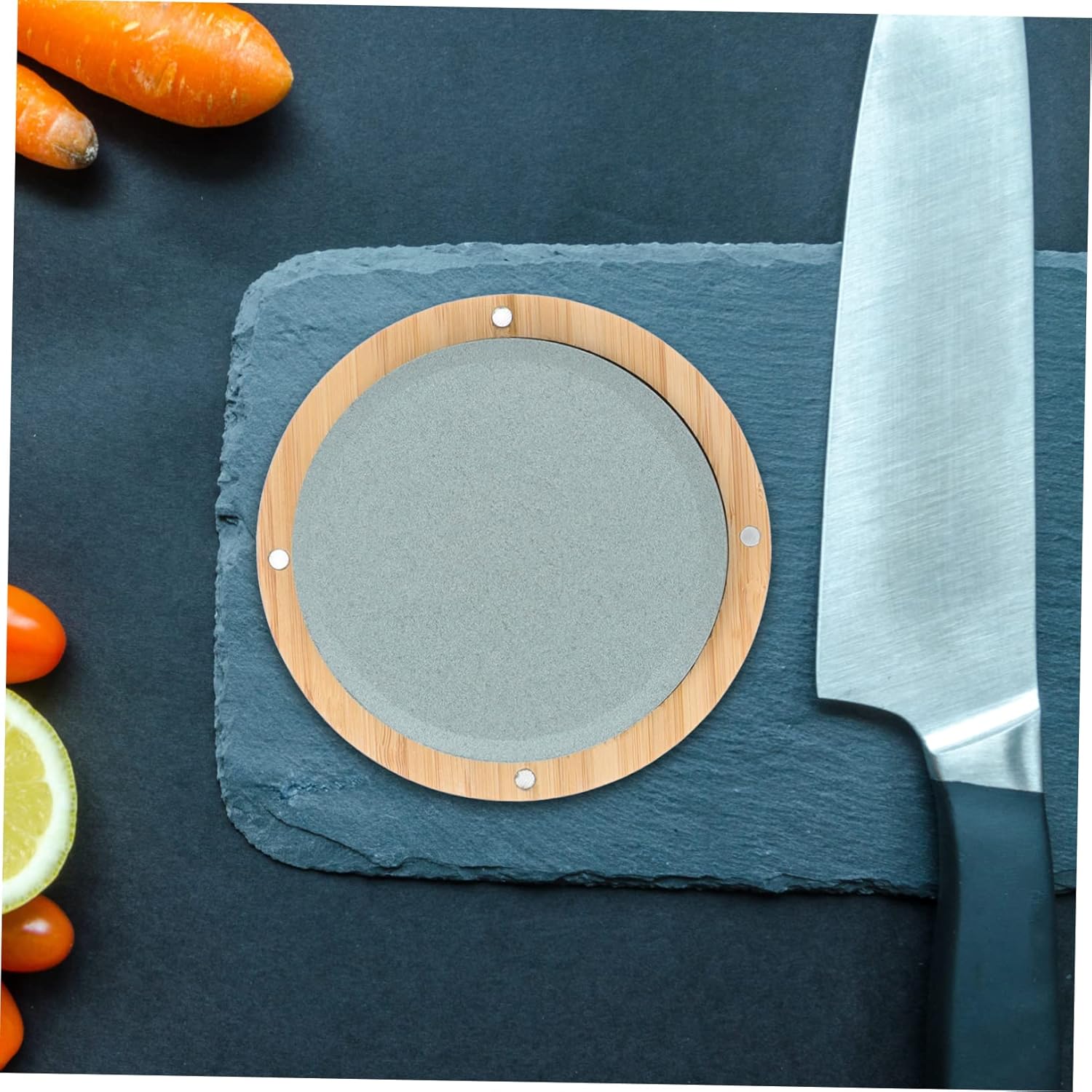 5pcs Round Whetstone Chainsaw Tool Complete Knife Professional Scissors Kitchen Sharpener Block Knives Chisel Chef Whetstones Chopping Sharpening Stones Utensil Global Mower