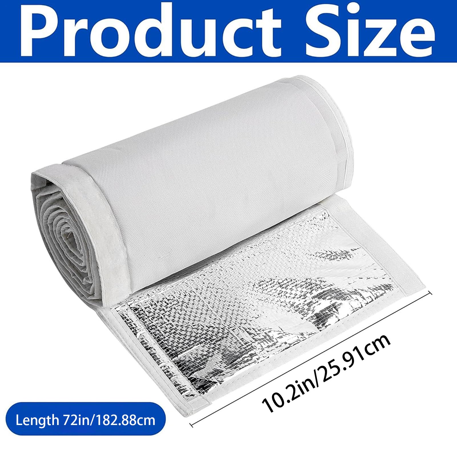 Copertura Isolante Per Tubi Rame Climatizzazione 183 x 26 cm Manicotto 3 Strati Protezione UV Idrorepellente