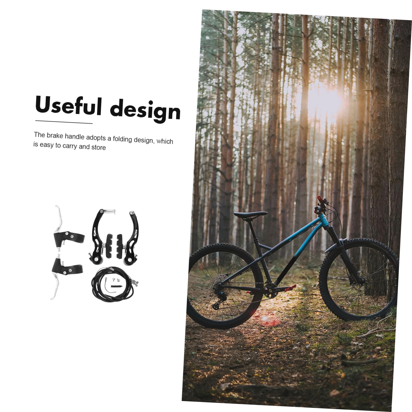Toyvian Kit De Freno para Bicicleta De Montaña Maneta De Freno Delantero y Trasero Plegable Compatible Bicicletas De Montaña