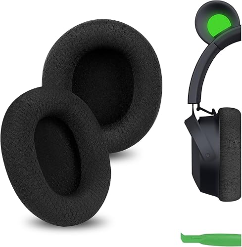 Miniatura 1 de Geekria Almohadillas de repuesto de tela de malla cómoda para Razer Kraken Kitty V2 Pro, Barracuda, Barracuda X para auriculares, almohadillas para