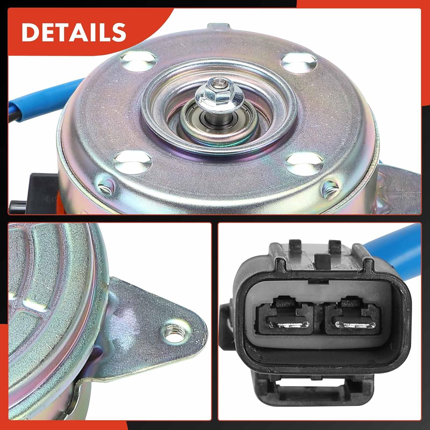 A-Premium Radiator Fan Motor Compatible with Honda Accord 2018-2022 & Acura TLX 2021-2023