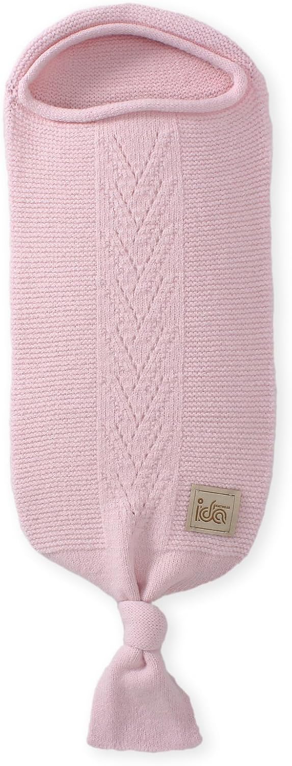 Cocoon Baby Blanket – Soft Hattush Yarn Baby Swaddle Sack (Stone) - Image 6