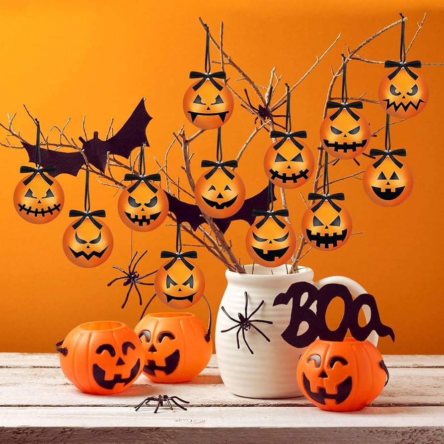 Amazon.co.jp: Lenwen 24個 ハロウィンオーナメント ツリー