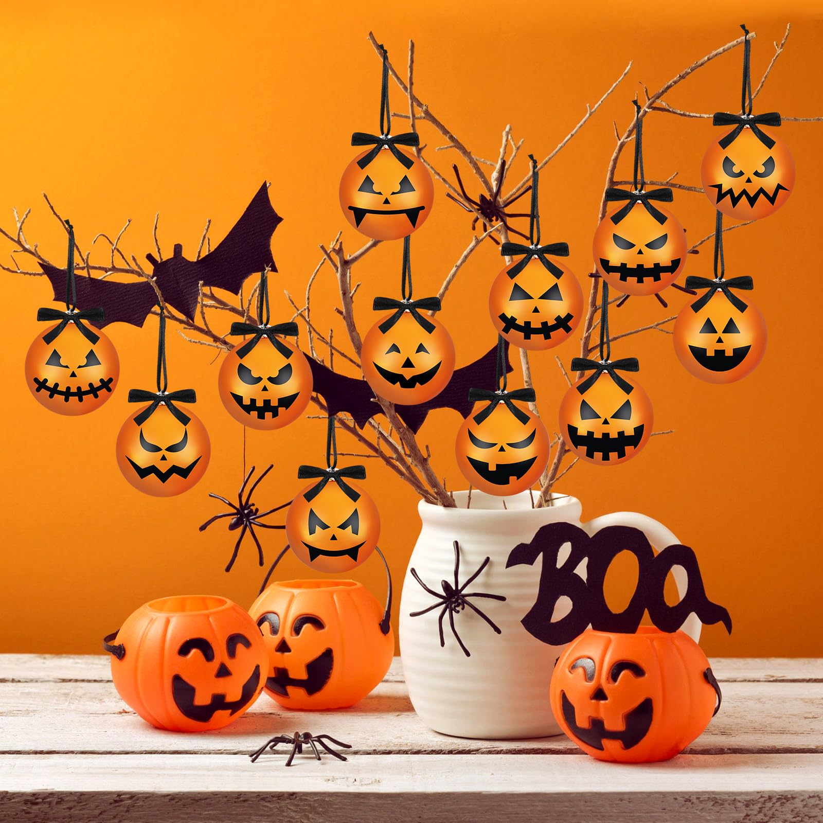 Amazon.co.jp: Lenwen 24個 ハロウィンオーナメント ツリー