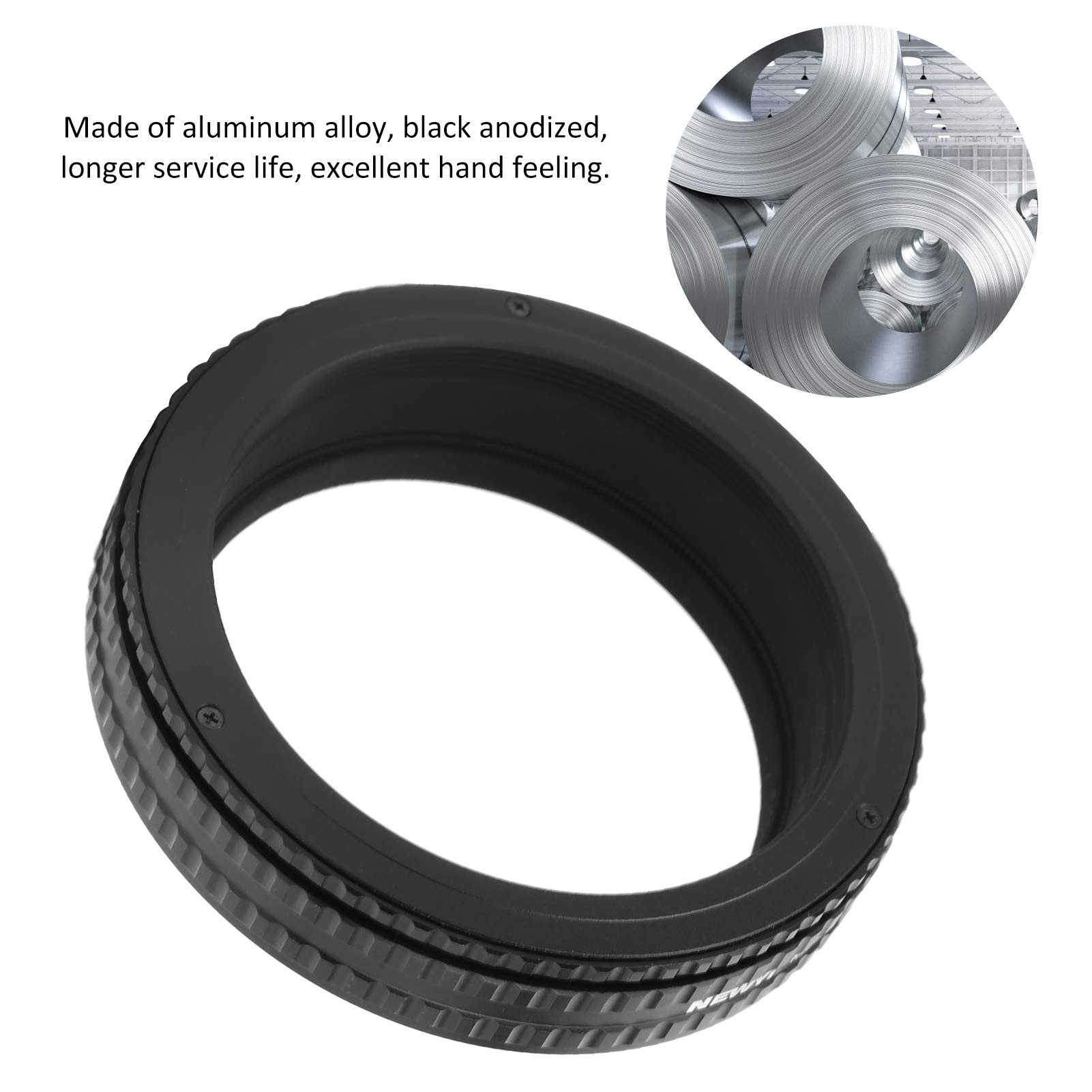Sxhlseller Fokussierbarer Helikoid-Adapter, 17-31MM Einstellbarer Fokussierrohr-Adapterring für Makrofotografie, Vergrößerungs-Makroobjektiv-Fokussierrohr für M65 Helikoid-Montage