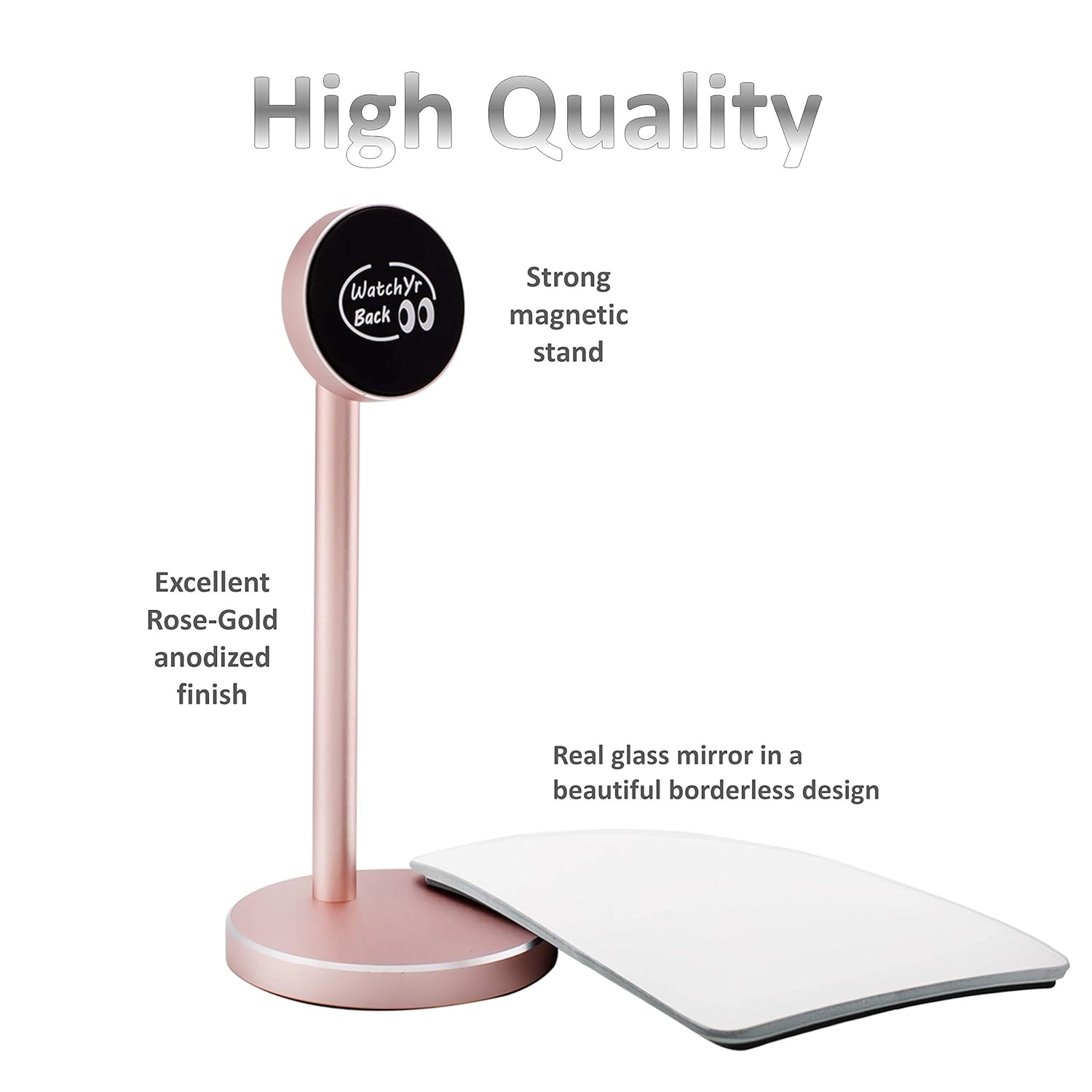 Holiday Deals π Desk and Cubicle Mirror to See Behind You, Rose-Gold Stand with Detachable Wide Angle Real Glass Mirror, Small & Discrete, Beautiful Design, Perfect Curvature for an exceptionally Clear View Black Friday - 60% OFF Desk and Cubicle Mirror to See Behind You, Rose-Gold Stand with Detachable Wide Angle Real Glass Mirror, Small & Discrete, Beautiful Design, Perfect Curvature for an exceptionally Clear View