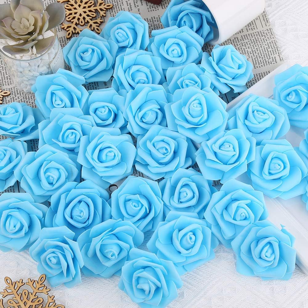 White Rose Flowers - 100 Pack for Crafts & Decor -5 White Rose Flowers - 100 Pack for Crafts & Decor -5