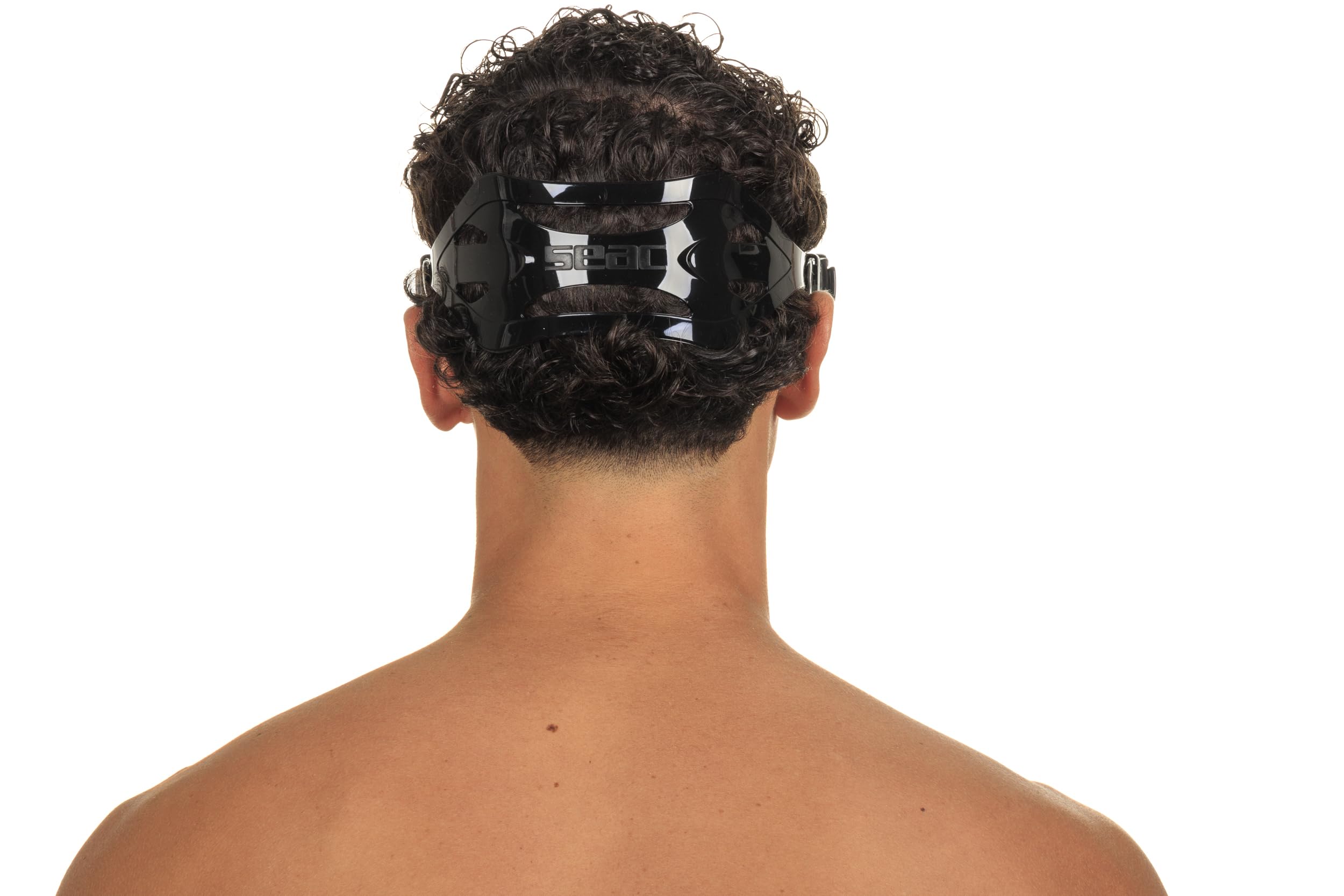 SEAC Iena – Máscara de Snorkel de Silicona, Doble Lente de Vidrio Templado de 3 mm, Ajuste Rápido