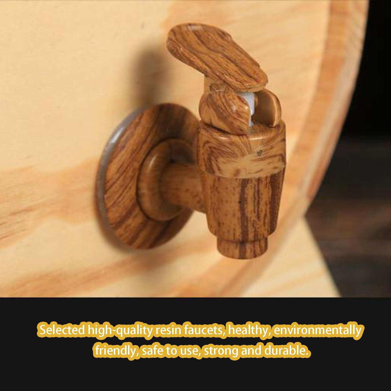 Barril de Vino de Roble, contenedor de Barril de Vino de Madera de Roble Vintage con Grifo, Barril de Bebida de Madera for cócteles envejecidos(20L)