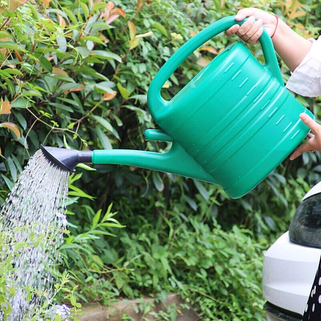 Outdoor-Gießkanne, Garten-Gießkanne, Zuhause, Langer Mund, Wasserkessel, Balkon, Pflanzen, Bewässerungswerkzeug, große Kapazität, Gießen, einfaches Befüllen (Size : 10L)