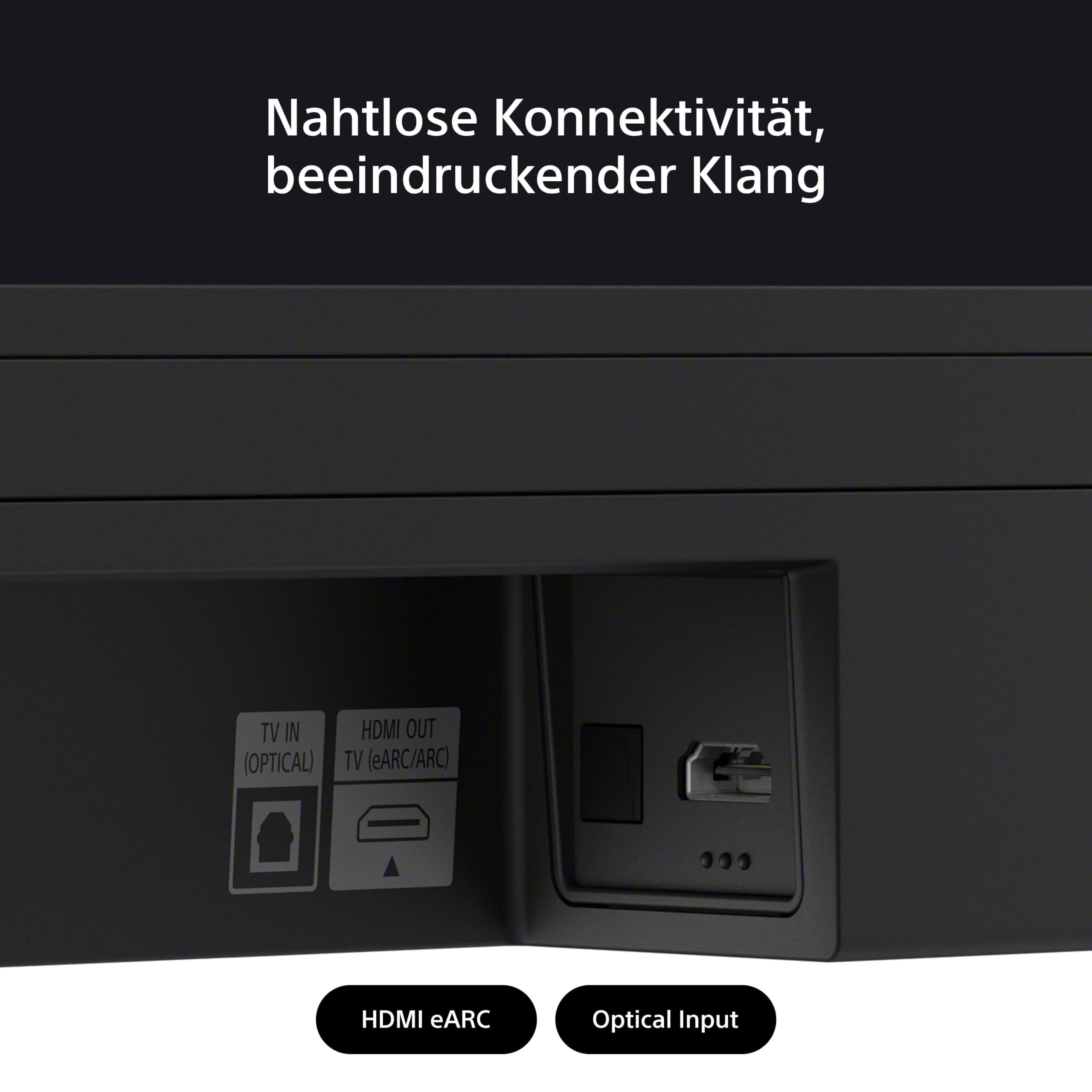 Sony BRAVIA Theatre Bar 6 mit Subwoofer (3.1.2-Kanal-Surround Sound, Up-Firing-Lautsprecher, Dolby Atmos, DTS:X, AI Voice Zoom 3 über BRAVIA TV, DSEE für Musik) Schwarz