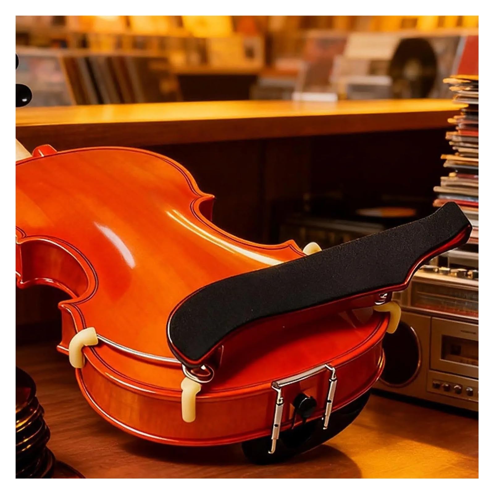 Mentoniera For Poggiaspalla For Violino | Set ergonomico for spalla e mentoniera for violino for principianti, dotato di morbida imbottitura