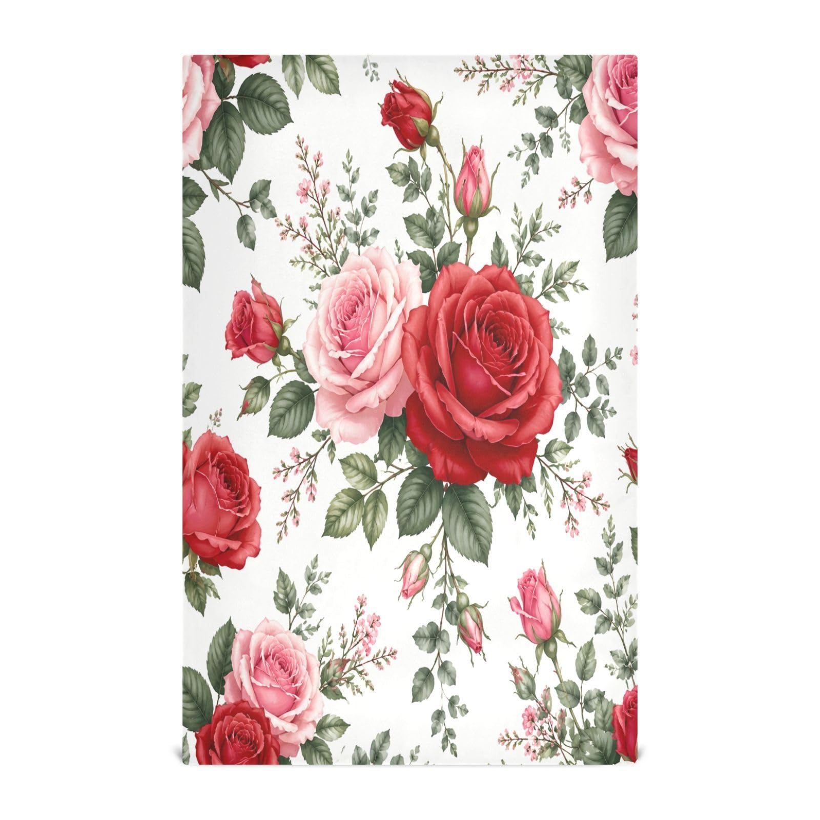 Cgiub Rose Tea Towels for Kitchen 6pcs Soft Kitchen Towels Absorbent & Quick Drying Dish Cloth for Household & Cleaning, 71.1x45.7cm