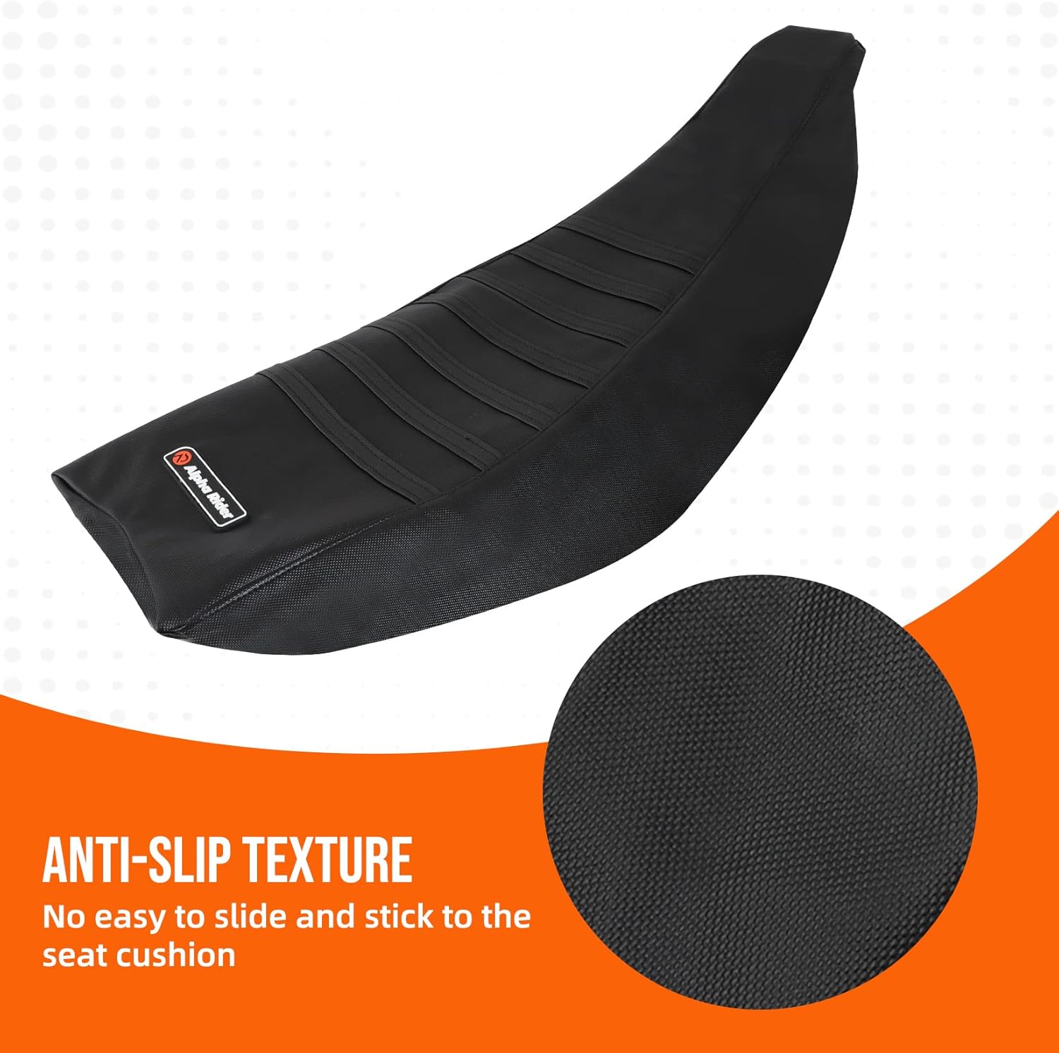 Grip Soft Seat Cover Fit for 2004-2018 Honda TRX 450 ER/TRX 450 R Wheeler Quad Multi Gripper Seat Cover #197 (All Black)