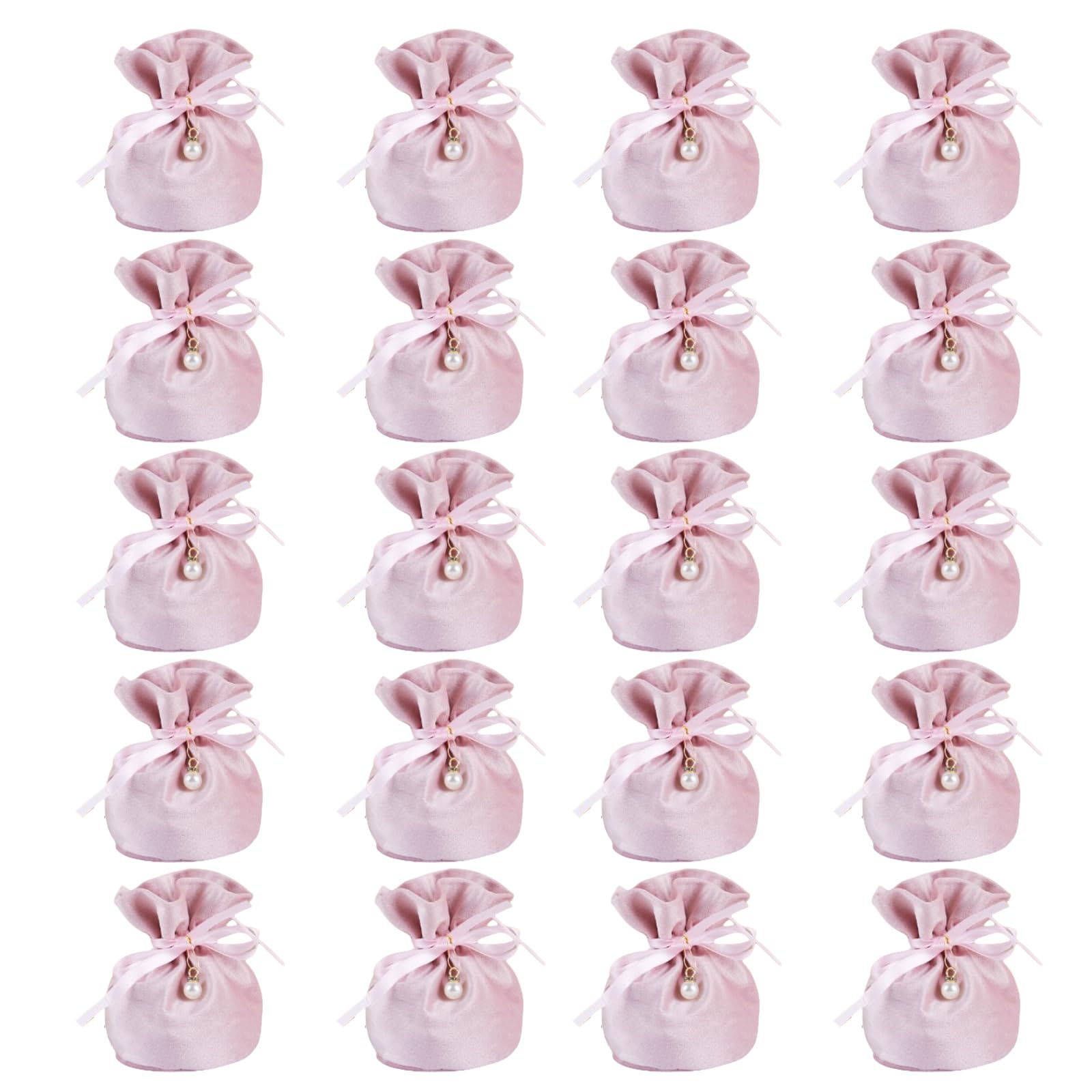 Tsophreniq Of 20 Elegant Candy Packaging Pouches Multipurpose Plush Candy Bags for Party Gifts and Individual Use Celebration Bags