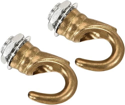 YOKIVE 2 ganchos de techo de aleación M10, colgador de accesorios colgantes galvanizados  Lámpara de araña colgante, ideal para el hogar (tono