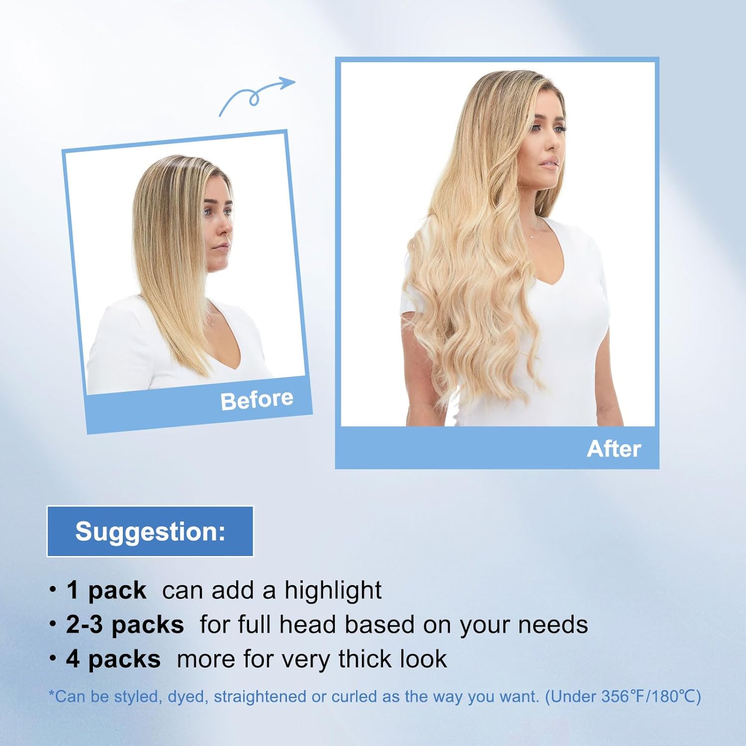 Sixstarhair Ombre Tape In Hair Extensions 20Pieces 50 Grams Fashion Remy Hair Chestnut Brown Fading to Ash Blonde, Bleached Blonde Remy Salon Quality Human Hair [Color R6-60#-22 inch]