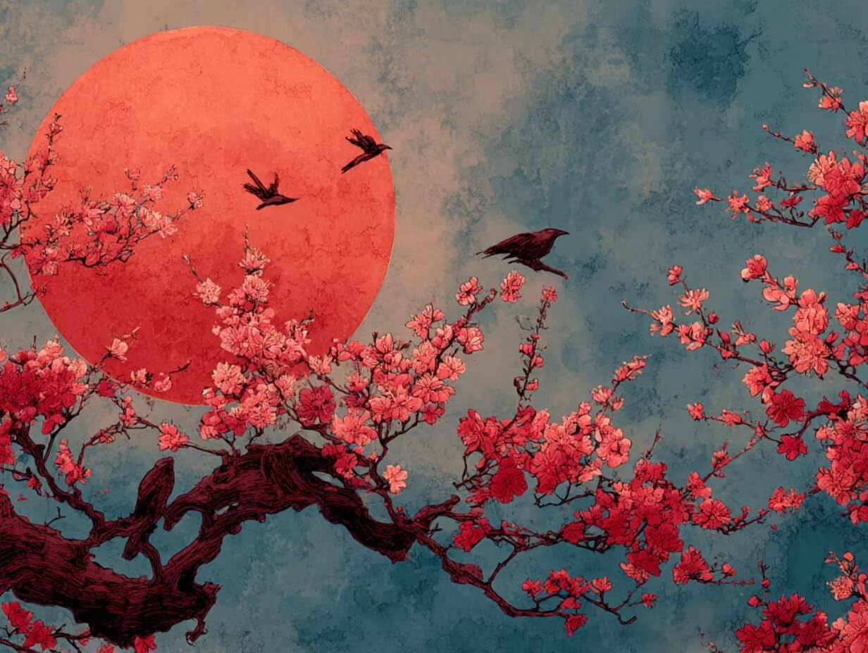 Puzzle de 3000 Piezas para Adultos, Luna Roja, Clásicos YHPGL7-323