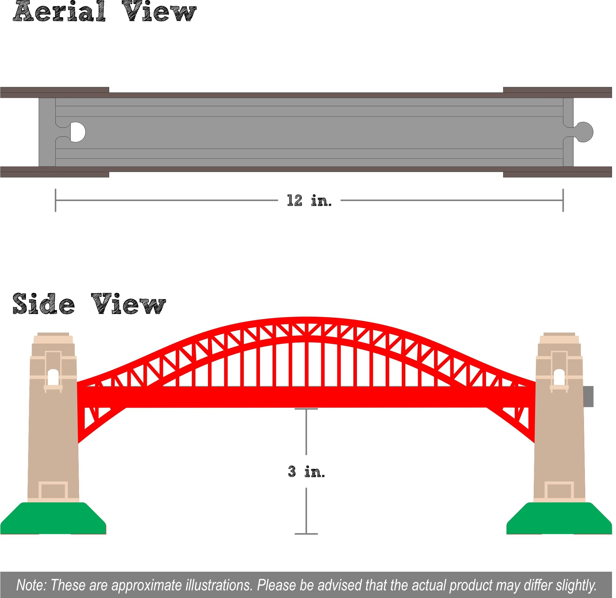 Hell Gate Bridge - 12 inches - Made in USA