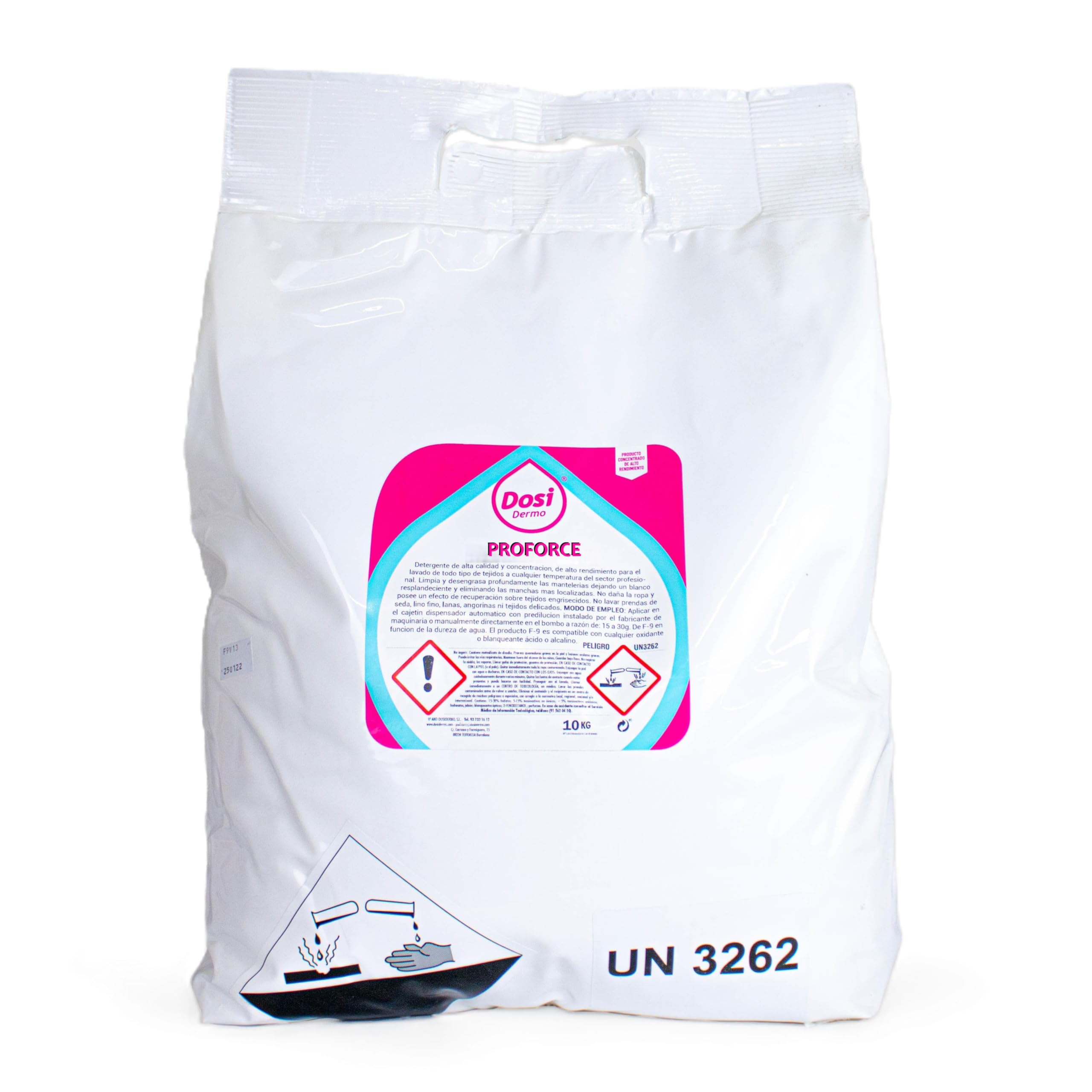PROFORCE Detergente Industrial Profesional 10KG para Ropa de Trabajo y Talleres – Desengrasante en Polvo Alta Concentración – Elimina Grasa, Aceite y Suciedad Difícil – Hasta 400 Lavados