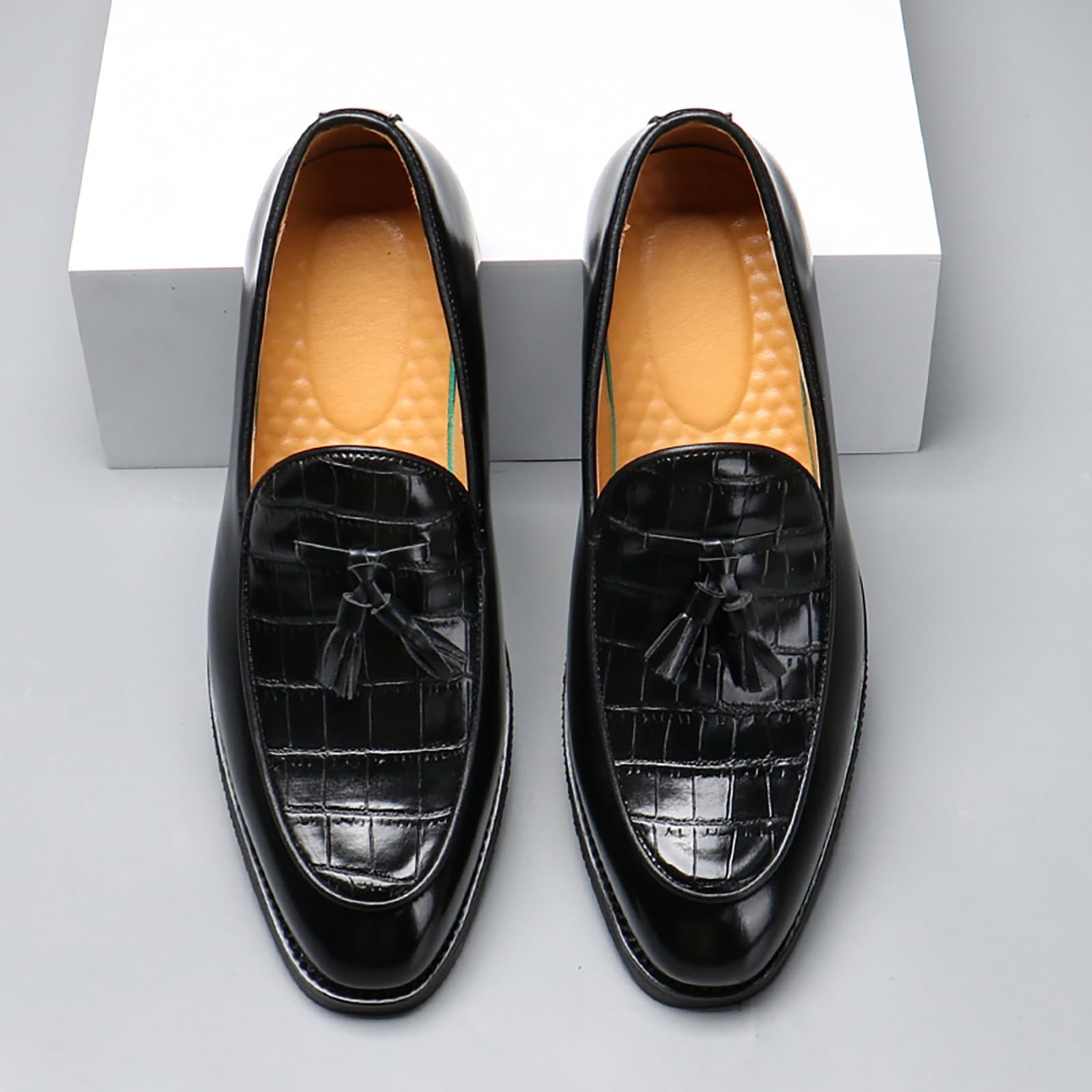 Mocasines Clásicos De Piel Sintética Y Zapatos De Vestir para Hombre