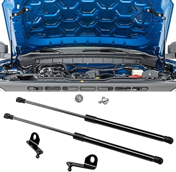 Upgraded Front Hood Lift Supports, Compatible with Ford Bronco Accessories 2021 2022 2023 2024 2025 2026 2/4 Door Shock Struts Gas Springs Shocks Hood Quicklift Systems