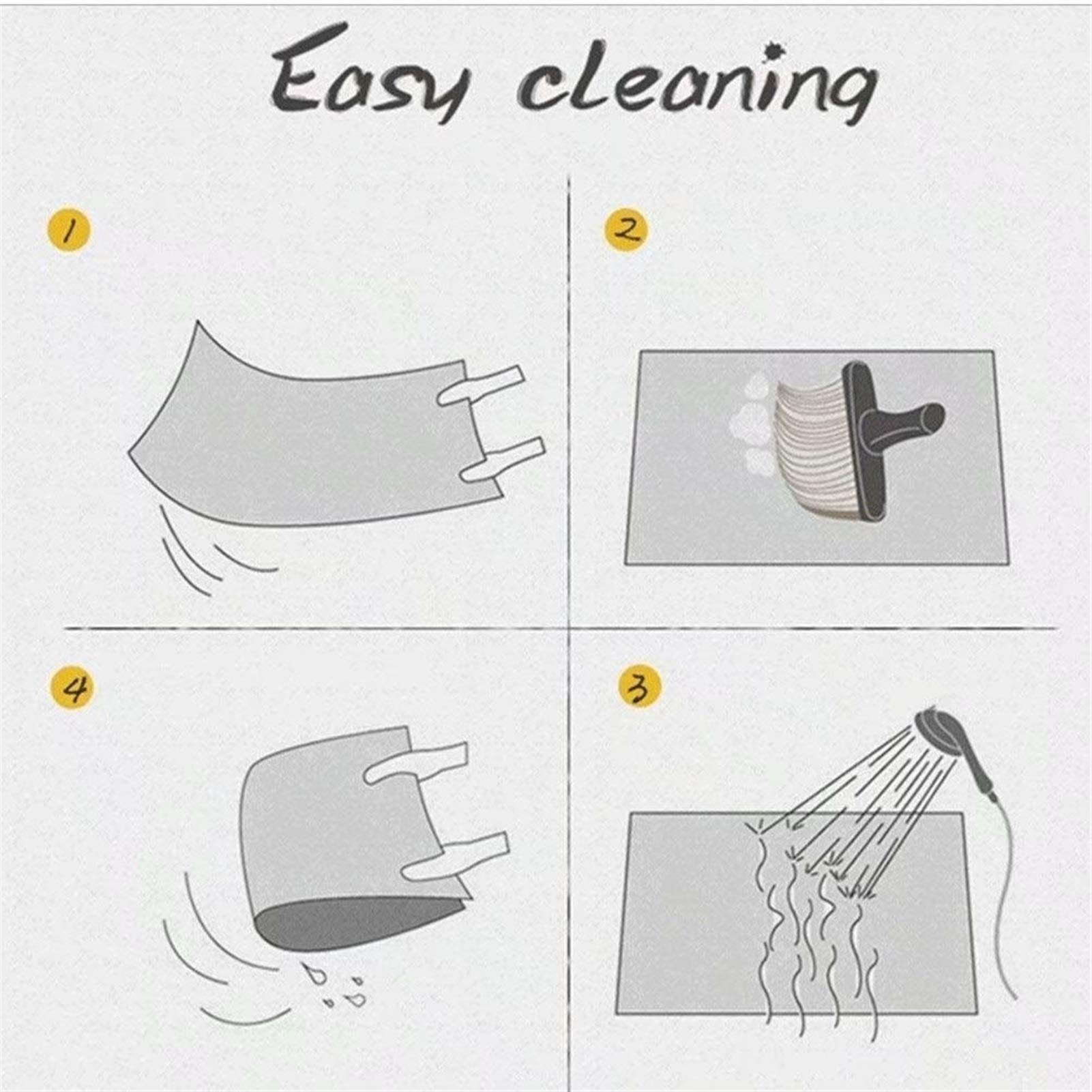 Passatoia Lunga, Facile Da Posare Piatto Scale Del Corridoio A Gradini Decorazione Del Terreno Tappeto Da Bagno in Puro Cotone Antiscivolo Igroscopico Cucina Passatoia,A,70x200cm