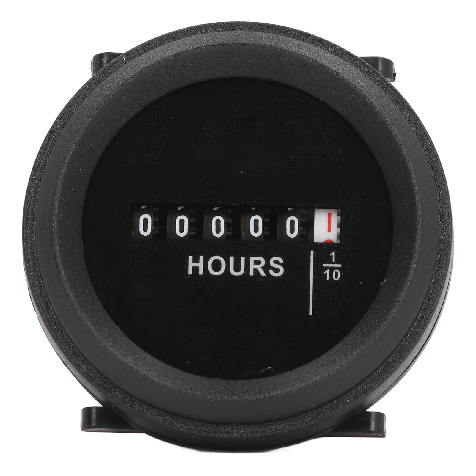 SENECESLI Compteur Horaire Rond Mécanique, Compteur Horaire Professionnel pour Machines Agricoles, Générateurs, Compresseurs d'air, Pompes à Eau, Véhicules de Voyage, Pas de Réinitialisation