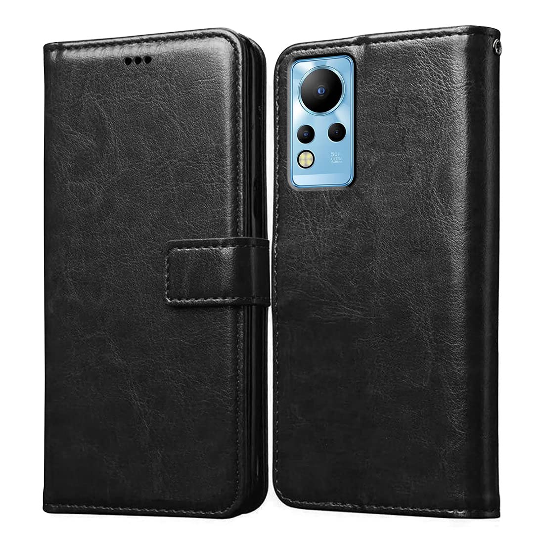 Casotec Flip Cover for Infinix Note 12 4G | Premium Leather Finish | Inbuilt Pockets & Stand | Flip Case for Infinix Note 12 4G (Black) (B0B7PM9BCS) Amazon Price History, Amazon Price Tracker