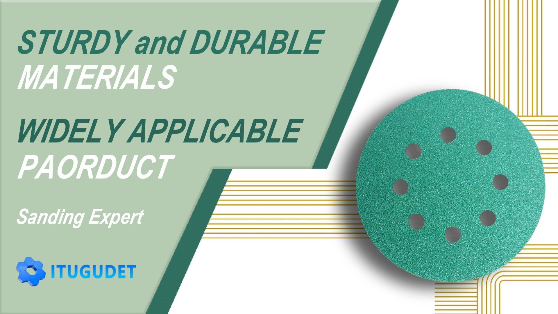 Image of 5 Inch 8 Hole 800 Grit Zirconia Alumina Hook & Loop Sanding Discs, Heavy-Duty Polyester Film Backing, Wet /Dry Anti-Clog for Random Orbital Sanders - Wood, Automotive, Metal - 50 Pack