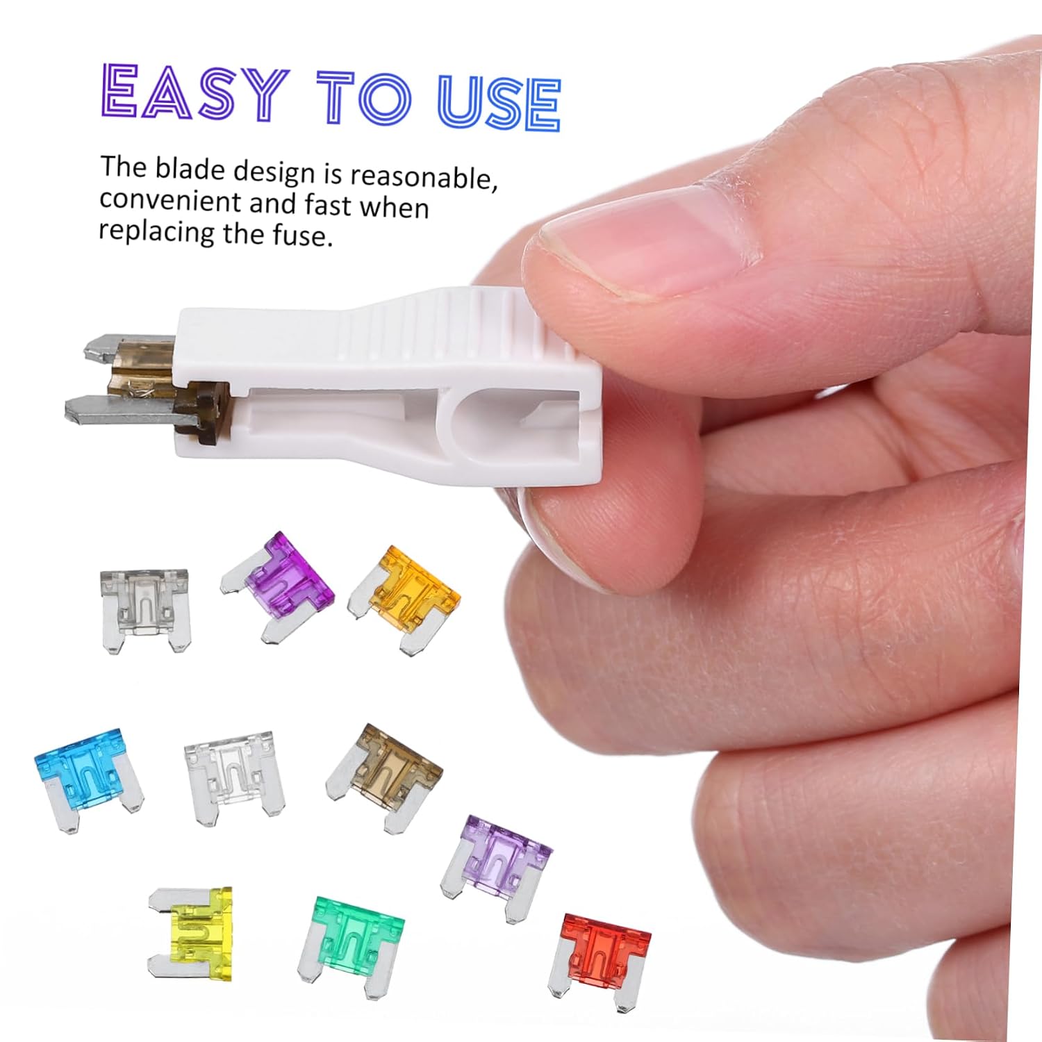 Mobestech 120pcs Mini Fuse Kit for Automotive Use Versatile Fuse Box Assortment Storage Case for Rv Boat Camper and Truck Vehicle for Quick Replacement