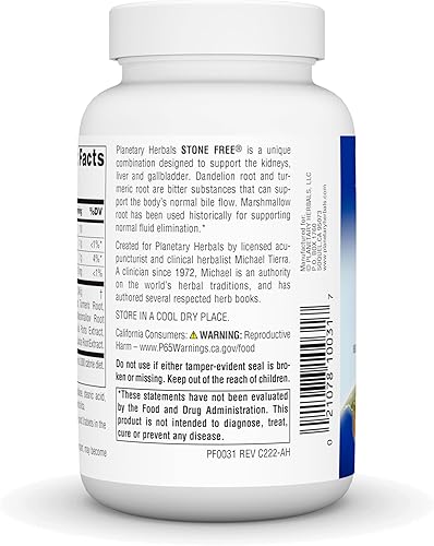 Miniatura 3 de Planetary Herbals Stone Free 180 tabletas, hhh-kyyy-tra-rat5663, 1, 1