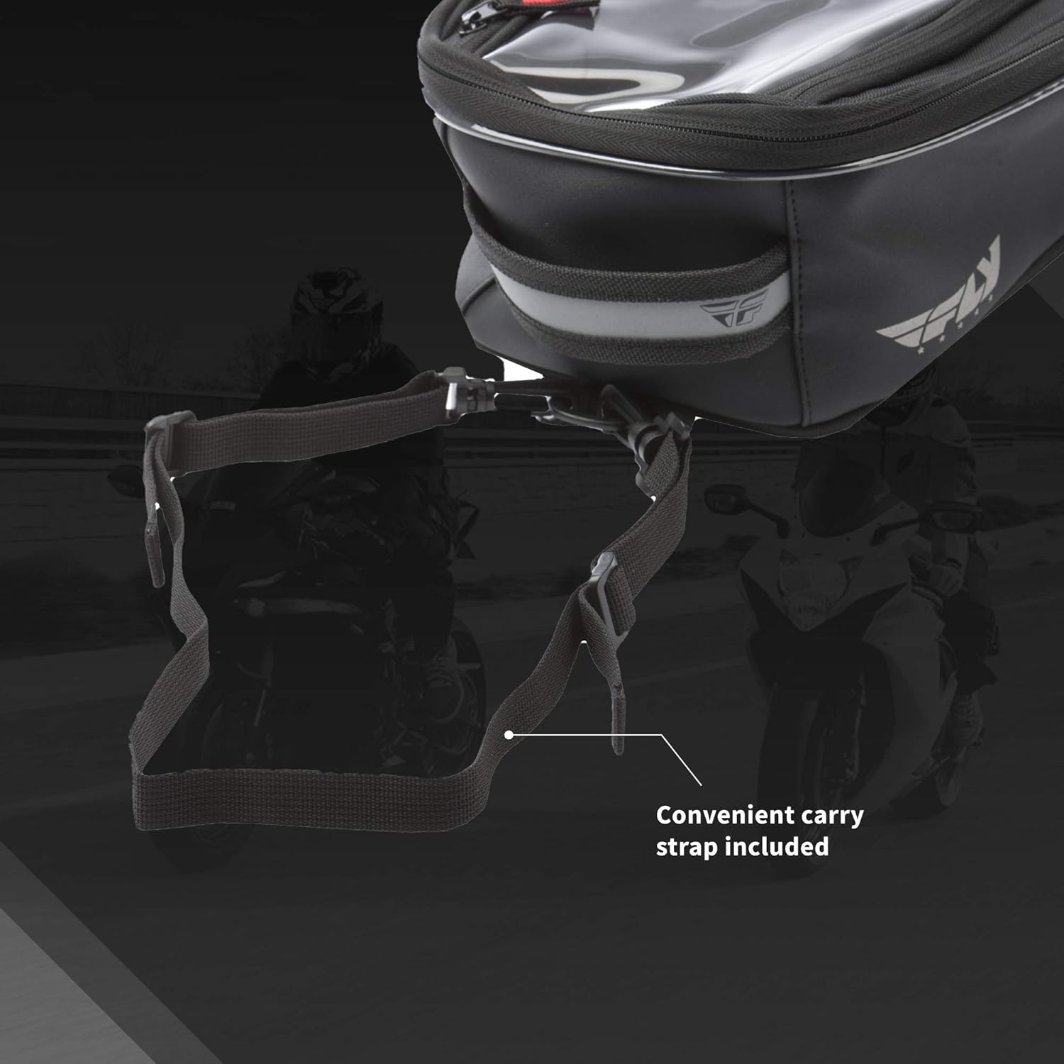 Fly Racing Street Small Tank Bag (Black)