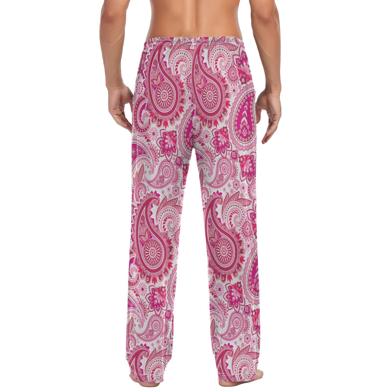 Amazon.com: Asian Paisley Pink Mens Pajama Pants Lounge
