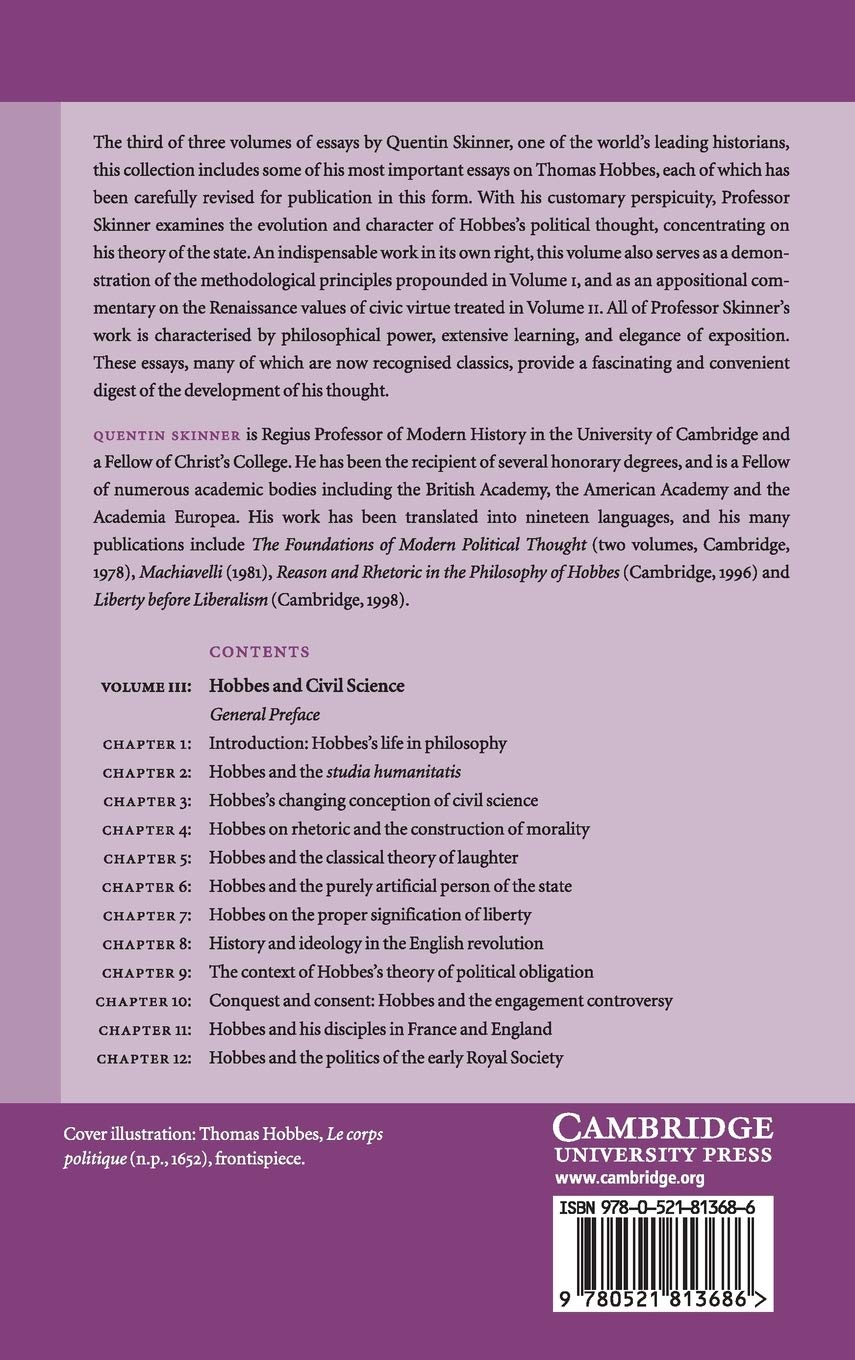 Visions of Politics: Hobbes and Civil Science: Volume 3