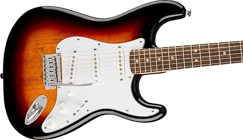 Miniatura 4 de Fender Squier Affinity Stratocaster - Edición limitada negro, paquete con amplificador Frontman 10G, estuche, cable, sintonizador, correa, púas y
