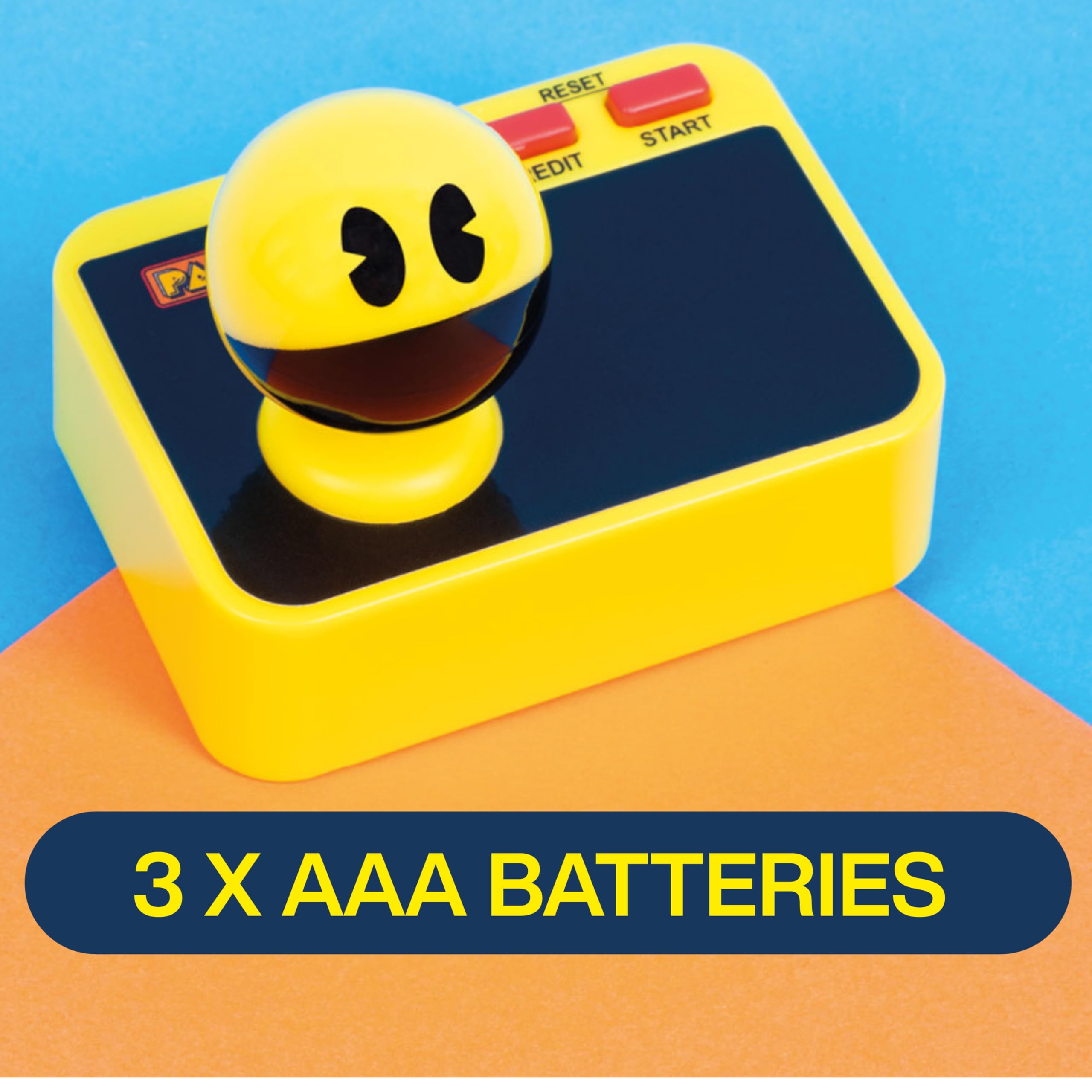 Fizz Creations PAC-Man Plug & Play. Juego de arcade retro para juegos. Controlador inalámbrico. Incluye cable HDMI. Juego clásico de Pac Man.