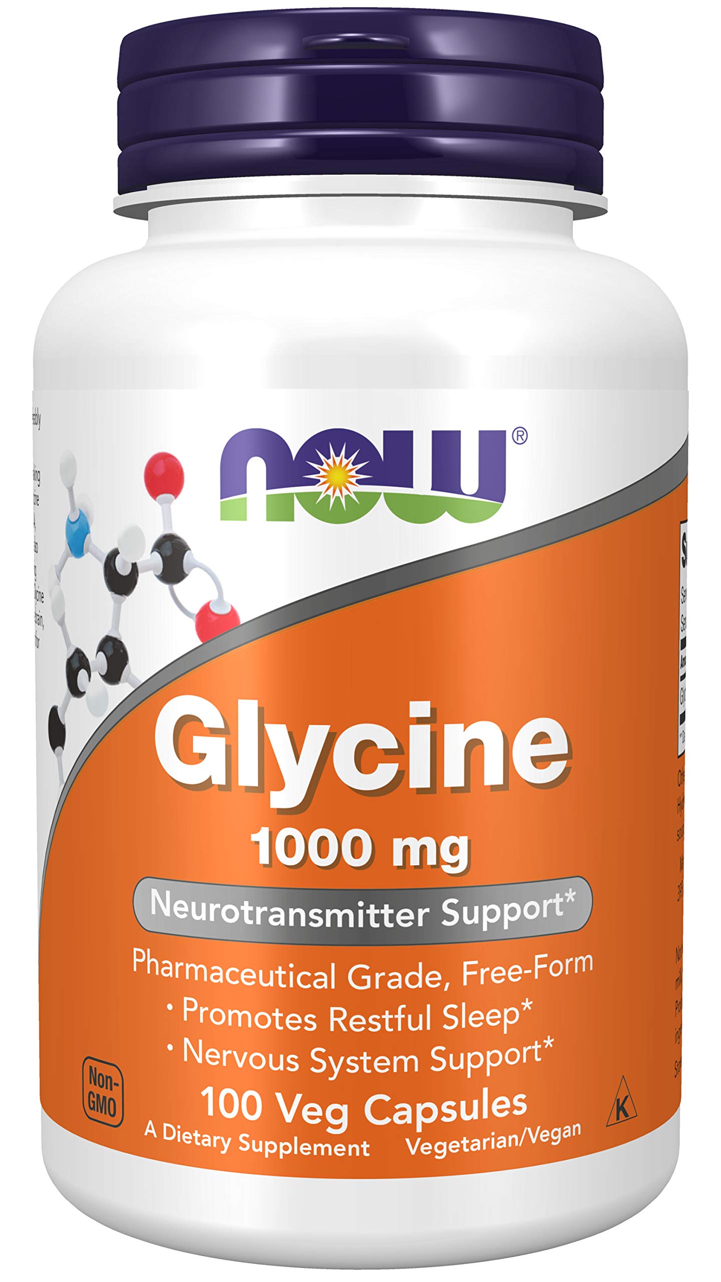 NOW Foods Glycine 1000 mg - 100 Capsules