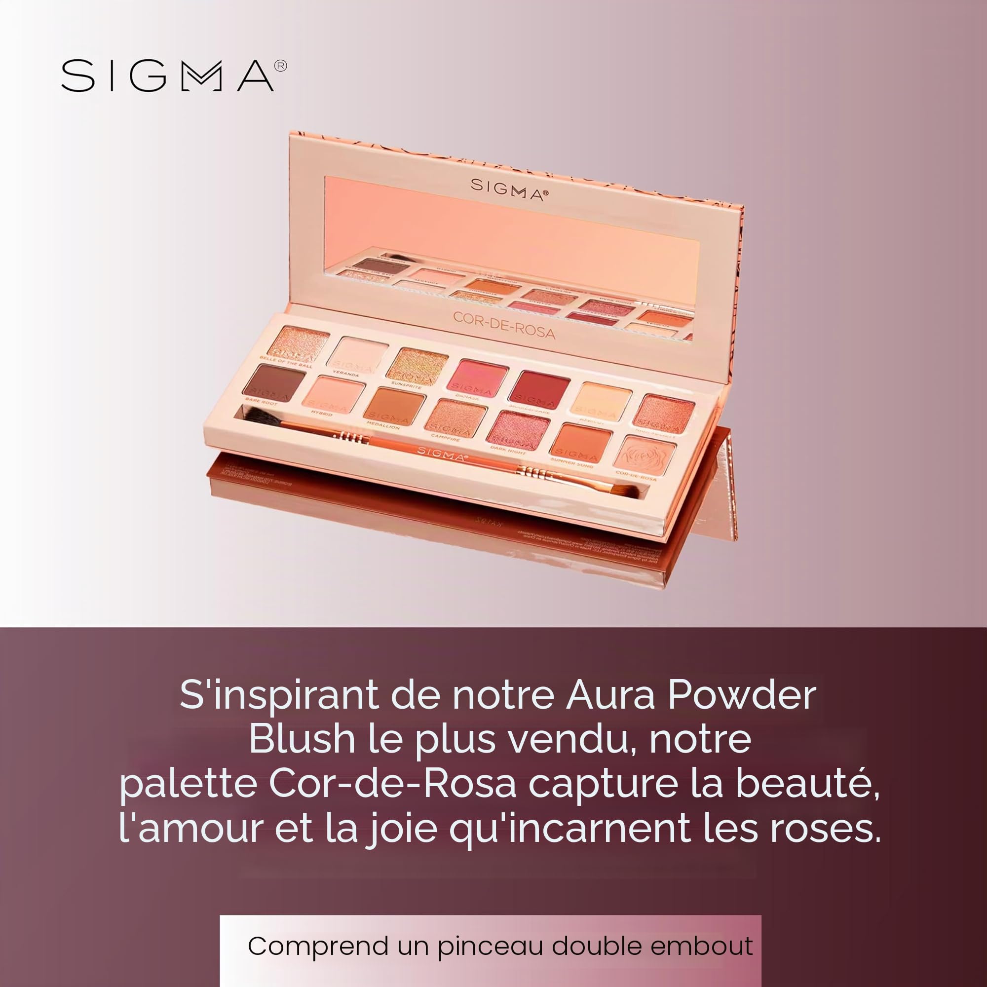 SIGMA Beauty Cor-De-Rosa Eyeshadow Palette For Women 1 Pc Eye Shadow