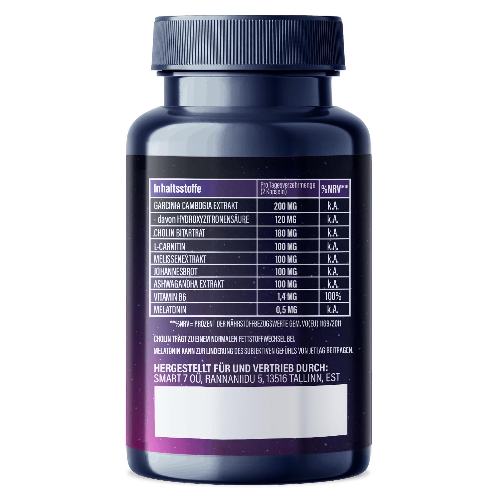 NEU: Saint Nutrition® KETO NIGHT BURN - Appetitzügler mit Melatonin 0,5 mg und Cholin für die Nacht – Stoffwechsel Rezeptur extrem, schnell & endlich - verbesserte Formel für Frauen & Männer