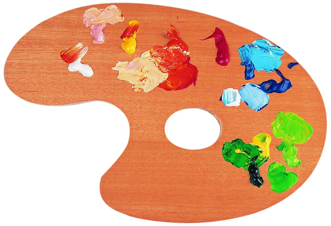 Lefranc & Bourgeois 33 x 22 cm Wooden Oval Paint Palette No. 4