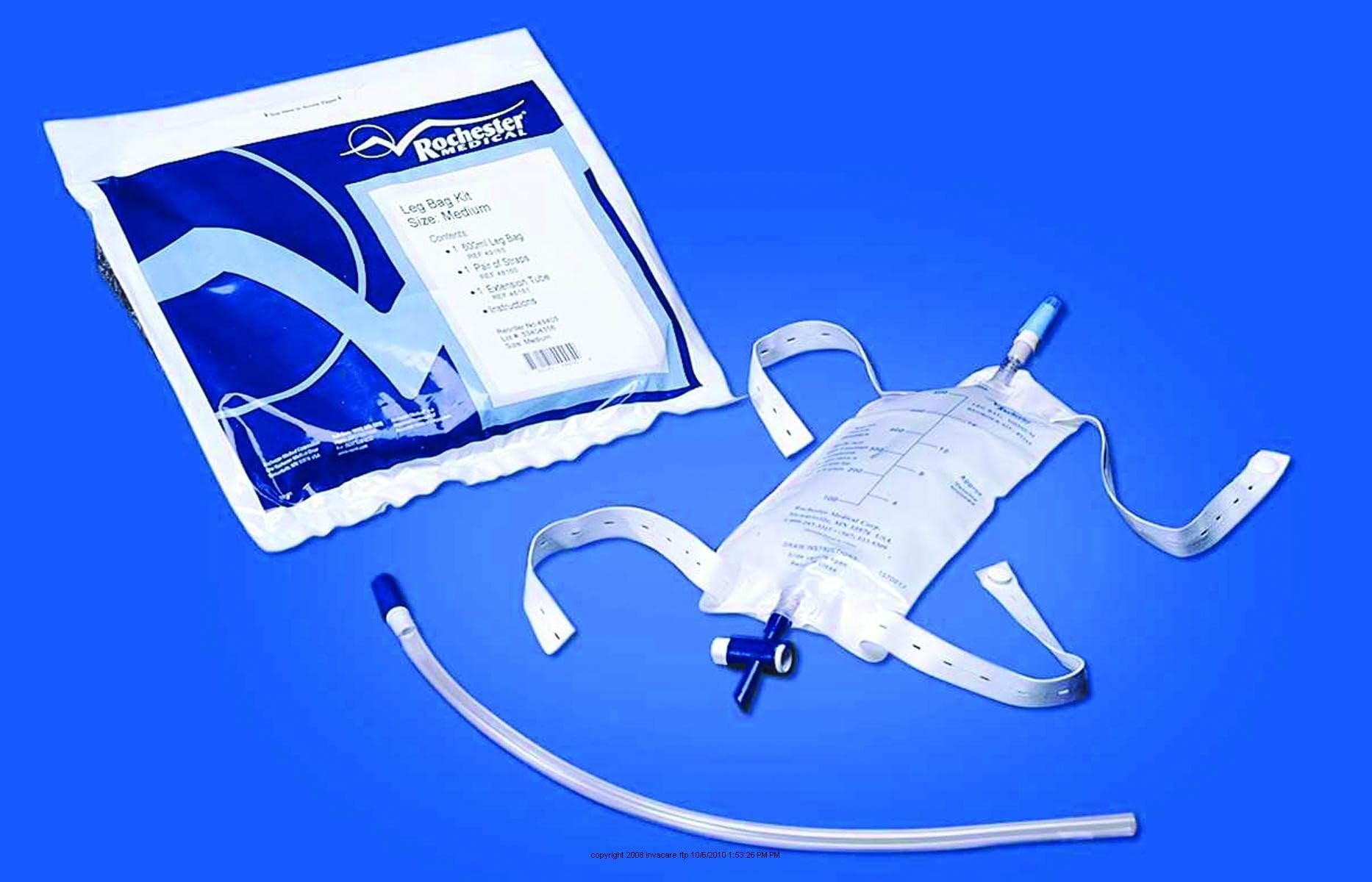 Latex Free Urinary Leg Bag Kits-Size: Medium Capacity: 600 ml - UOM = Each 1